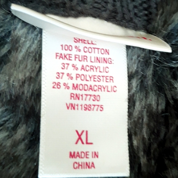 Mossimo Cropped Pink and Gray Sweater Vest Girl's XL / Women's Small - Picture 6 of 9